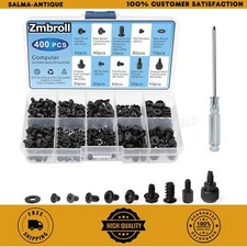 400Pcs Computer Screws Standoffs Kit SSD Screw for Universal Motherboard PC