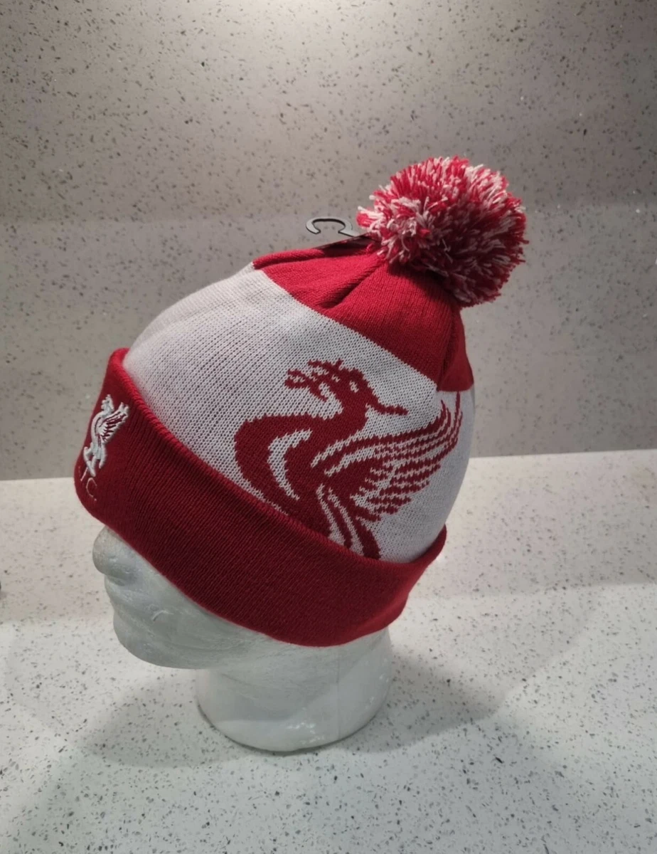 Red white sale bobble hat