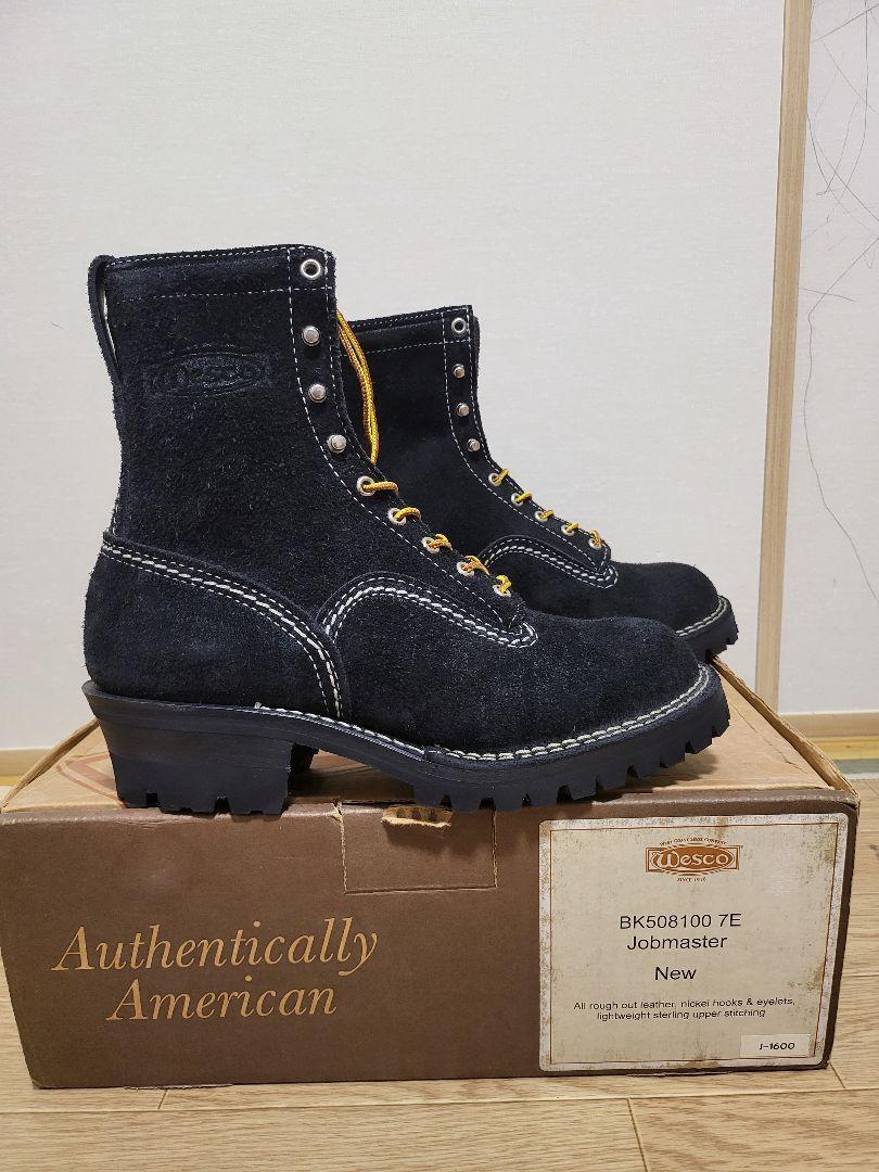 Wesco Jobmaster US7E Black Roughout Leather | eBay Wesco Jobmaster US7E Black Roughout Leather | eBay