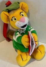 Vintage PBS Kids Between The Lions Lionel Plush Keyring Mini Coin Holder Rare 