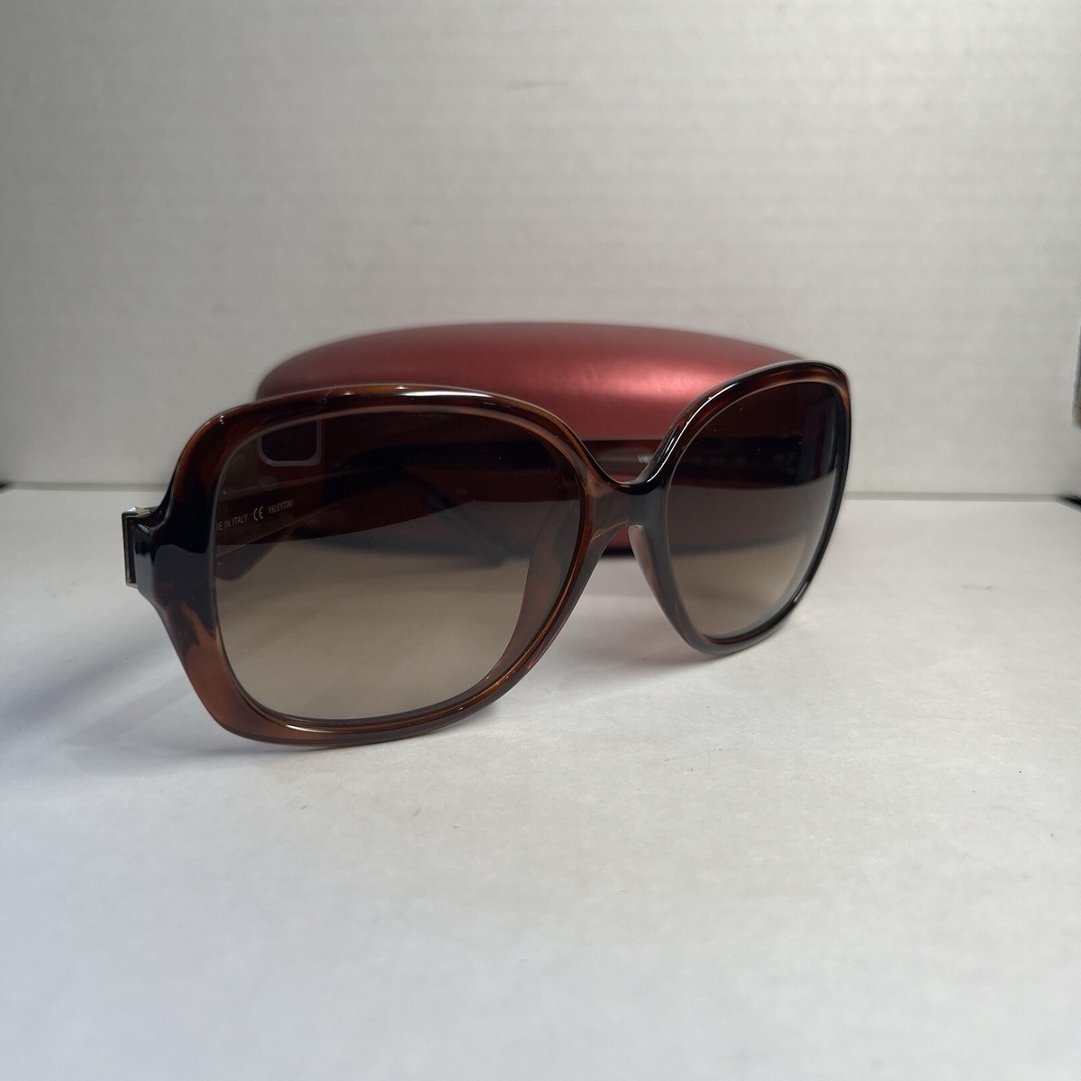 VALENTINO SUNGLASSES V637S 216 Brown Made in Italy (V5A1) | eBay