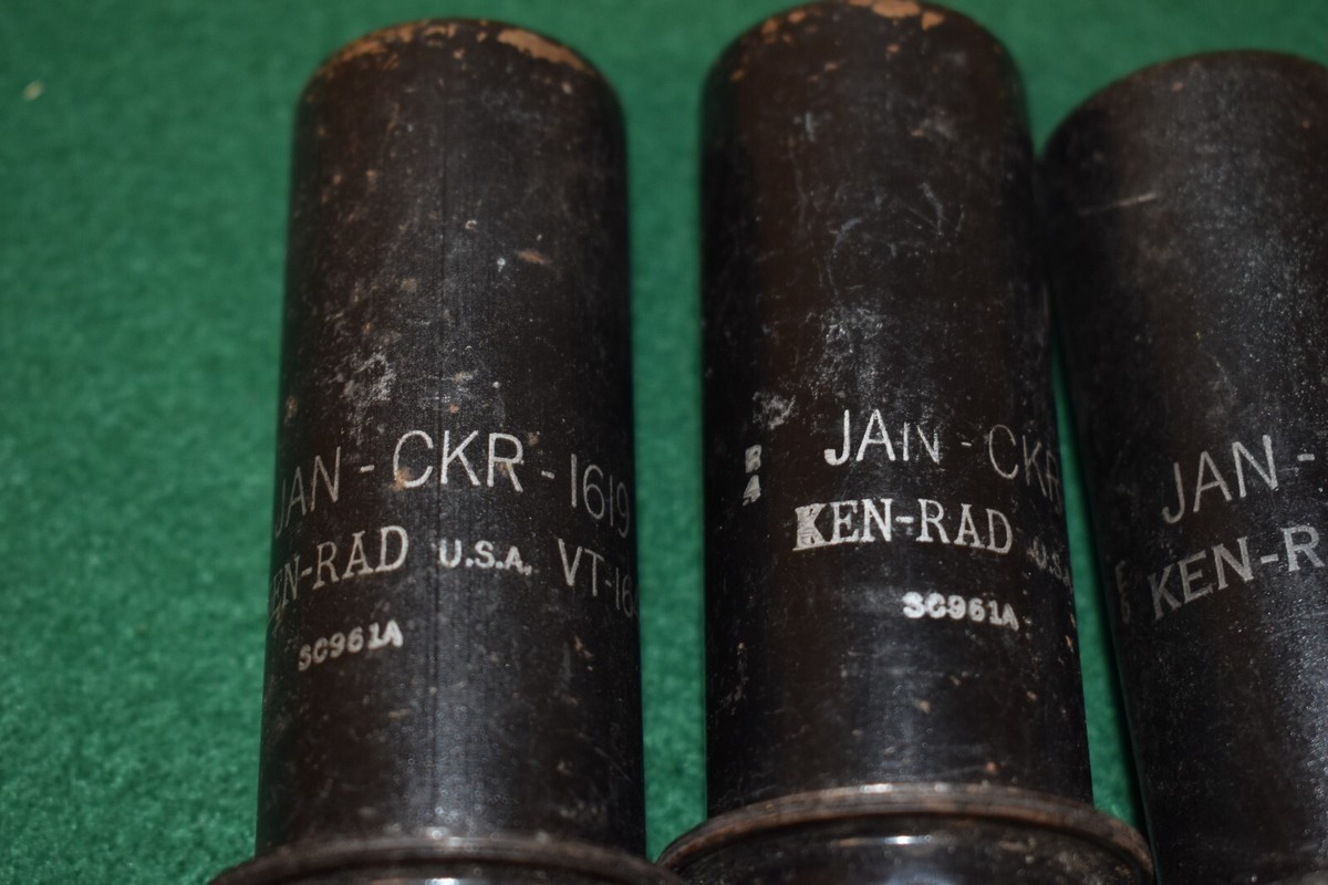 1619 JAN CKR VT-164 Ken Rad Metal Audio Receiver Radio Power