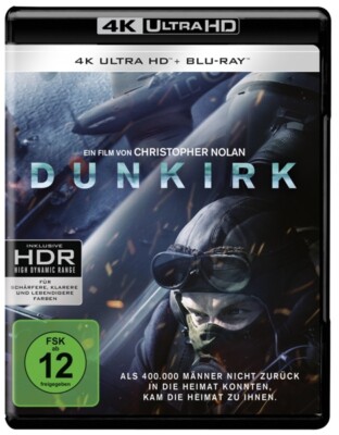 DUNKIRK - FIONN WHITEHEAD,TOM GLYNN-CARNEY,JACK LOWDEN  3 ULTRA HD BLU-RAY NEU