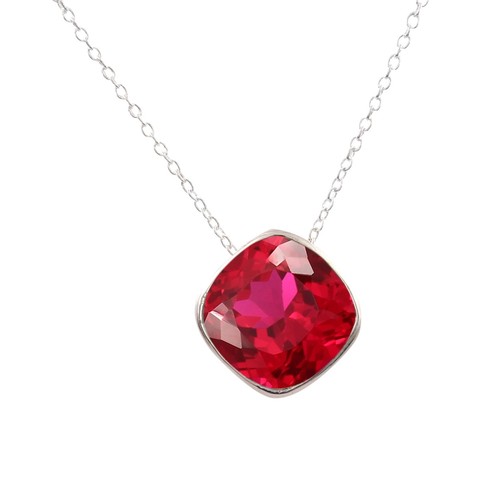 AAA+ Natural Mozambique Red Ruby 925 Silver Pendant Anniversary Christmas Gifts - Picture 2 of 7