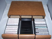 LOT OF 20 CLASSIC SOUL FUNK CASSETTE TAPES WITH CASSETTE TAPE STORAGE INCLUDED