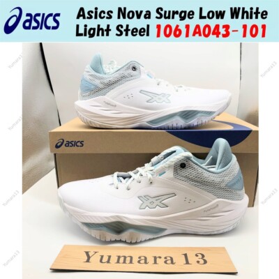 NOVA SURGE LOW 28.0 ホワイト/アクア ASICS アシックス NOVA SURGE LOW 2 （ホワイト/ピュアシルバー
