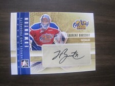 Laurent Brossoit 2011-2012 In The Game Heroes & Prospects Autograph card A-LB