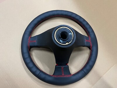 VW GOLF MK1 CABRIO SPORTLINE MK2 3 SPOKE NAPPA LEATHER RED STITCH 
