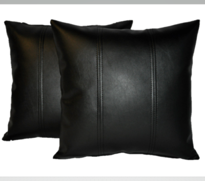 leather pillow cases