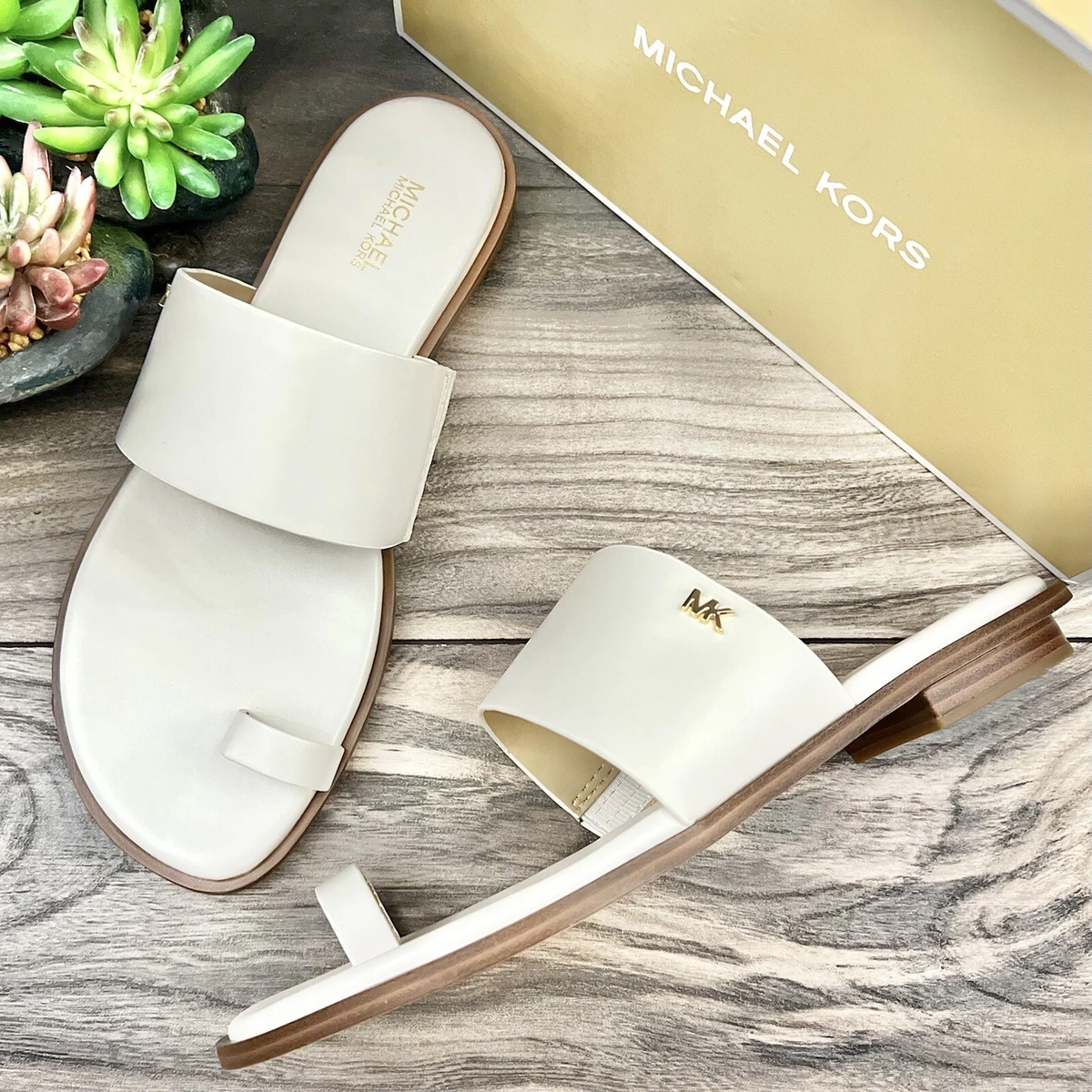 Michael Michael Kors Logo Platform Slide Sandal - Free Shipping