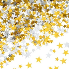60g Star Confetti Glitter Table Confetti Metallic Foil Stars for Party Weddin...