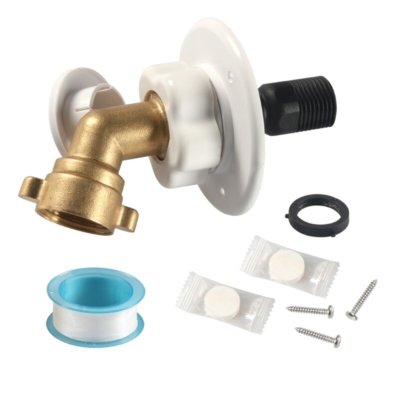 Brass City Water Fill Inlet Flange Brass with Check Valves RVs Campers