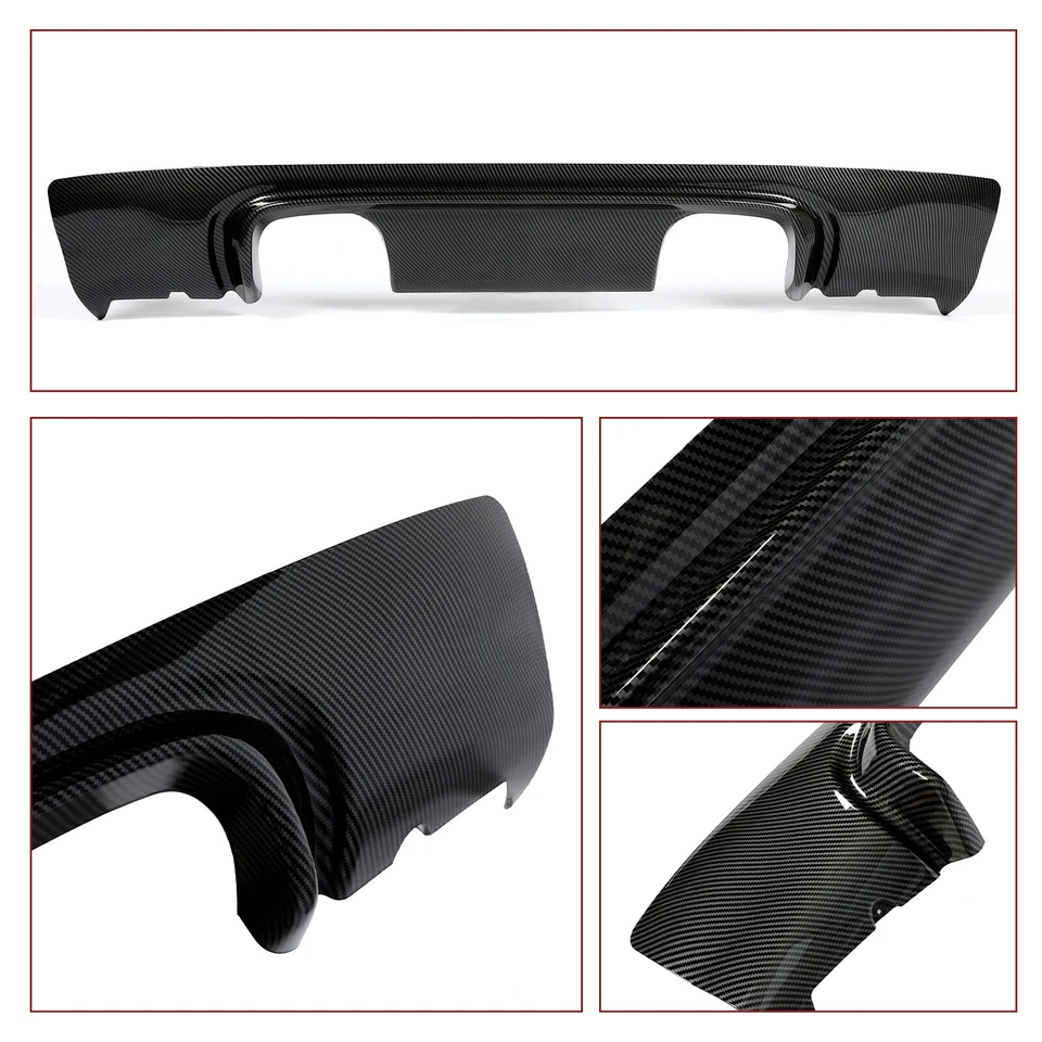 CSL Style 2-Tone Rear Bumper Diffuser Carbon Fiber Color For BMW 01-06 E46 M3 Foto 2 de 4
