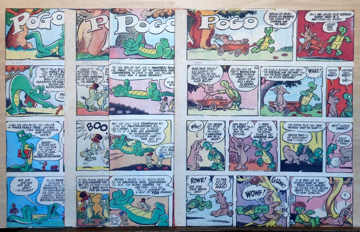 Pogo by Walt Kelly - large full tab page color Sunday comic - May 6, 1956