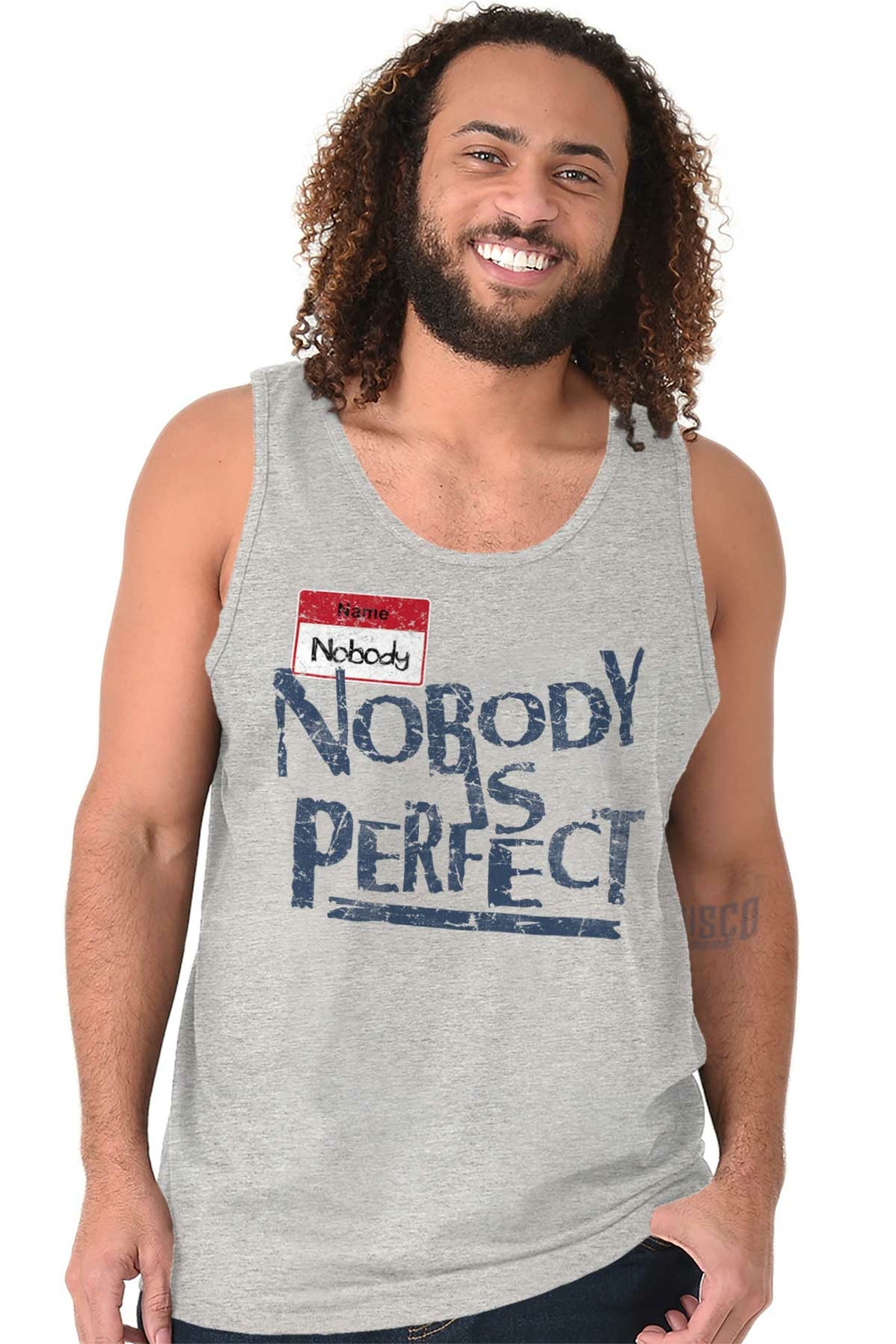 Nobody Is Perfect Funny Joke Sarcastic Party Mens Tank Tops Sleeveless