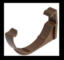 FLOPLAST 112mm Half round gutter bracket brown Pack of 5 RK1B fascia clip