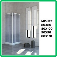 Box doccia angolare a soffietto PVC idromassaggio 80x80 80x100 90x90 80x120