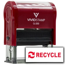 Vivid Stamp Recycle Self Inking Rubber Stamp