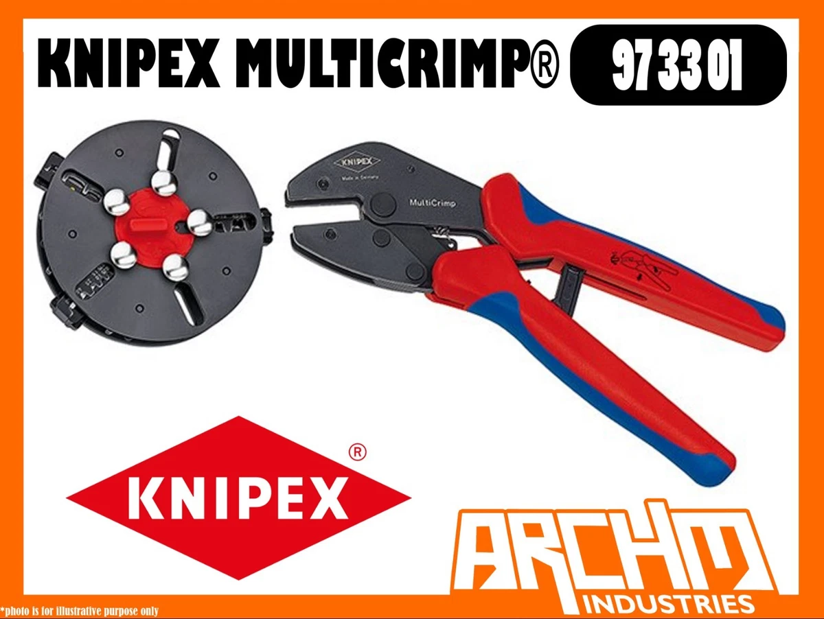 KNIPEX 973301 MULTICRIMP 3 DIE CHANGE 250MM CRIMPING TRAPEZOID OVAL F CRIMP