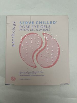 Patchology FlashPatch Serve Chilled Rose Eye Gels 5 Pairs. Eye Care Treatment