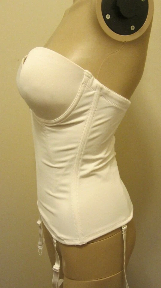 Bustier sin espalda sin tirantes blanco VA BIEN talla 34B Foto 3 de 4