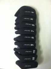 Castle Bay Softex Iron Covers, LEFT HANDED, Black, NEW, Set of 10, #3-SW, +Blank