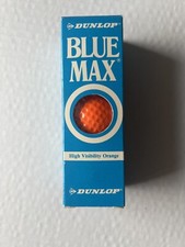 NEW VTG Box of Three Orange Blue Max Dunlop High Visibility Golf Balls USA Made