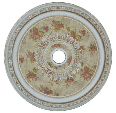 32'' ROUND CHANDELIER CEILING MEDALLION ROSE BOUQUET FOYER DINING ROOM BEDROOM