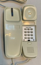 Vintage Radio Shack Model 43-518A Push Button Wall Desk Telephone Ivory- Works