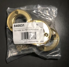 Brass Plated Closet Rod Bracket Hanger, model 840031, Package Of 5 Pairs **