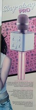 SING ALONG PRO WIRELESS BLUETOOTH KARAOKE HANDHELD PINK MICROPHONE
