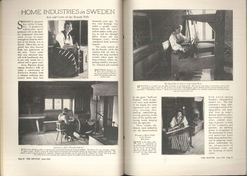 The Mentor Magazine Apr 1929 Sweden Scenery People Manners Customs Handiwork Art - Imagen 9 de 9