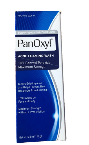 PanOxyl Acne Foaming Wash Benzoyl Peroxide 10% Maximum Strength 5.5oz - Picture 5 of 5