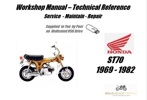Manual de taller de reparación de servicio Honda ST70 ST 70 USB 1969-1982 - Imagen 1 de 11