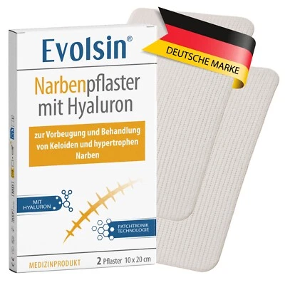 Evolsin® Narbenpflaster mit Hyaluron - 2 Stück