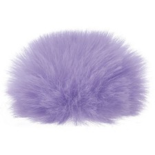 Furry Microphone Windscreen 7mmx 60mm Mic Cover Windshield Purple