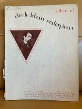 Album of Claude Debussy MASTERPIECES -9 Compositions-1936 Edition Piano Solo