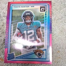 Panini 2025 Donruss Optic Pink Prizm Rated Rookie #201 Travis Hunter Jaguars NFL