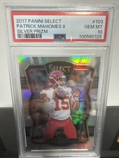 2017 Panini Select - Premier Level Patrick Mahomes II #103 Silver Prizm (RC)