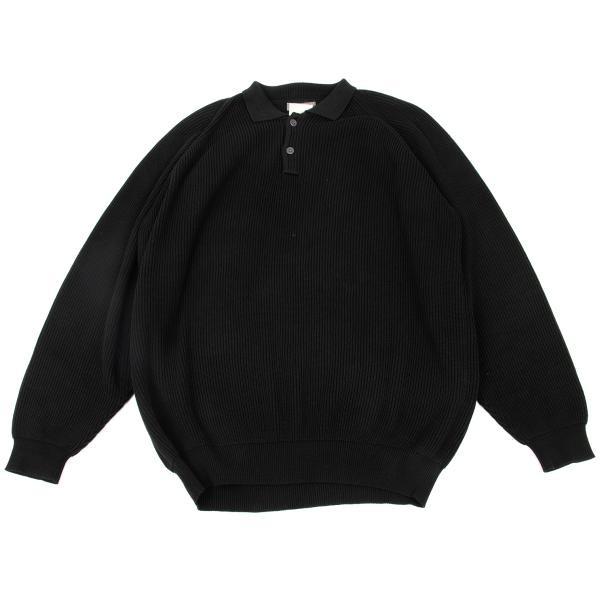 Yohji Yamamoto POUR HOMME Cotton Polo Knit Sweater Size M-L