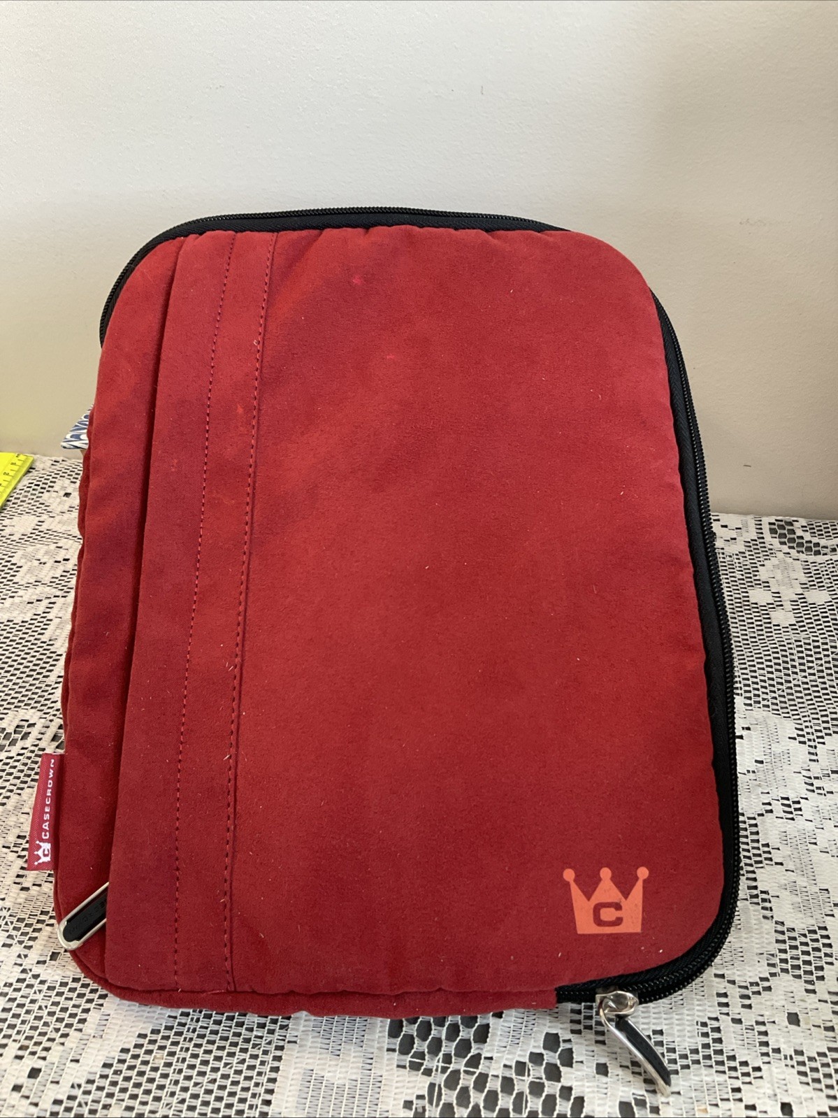 Casecrown Tablet Carry All Case Zippered Suede Padded Extra 