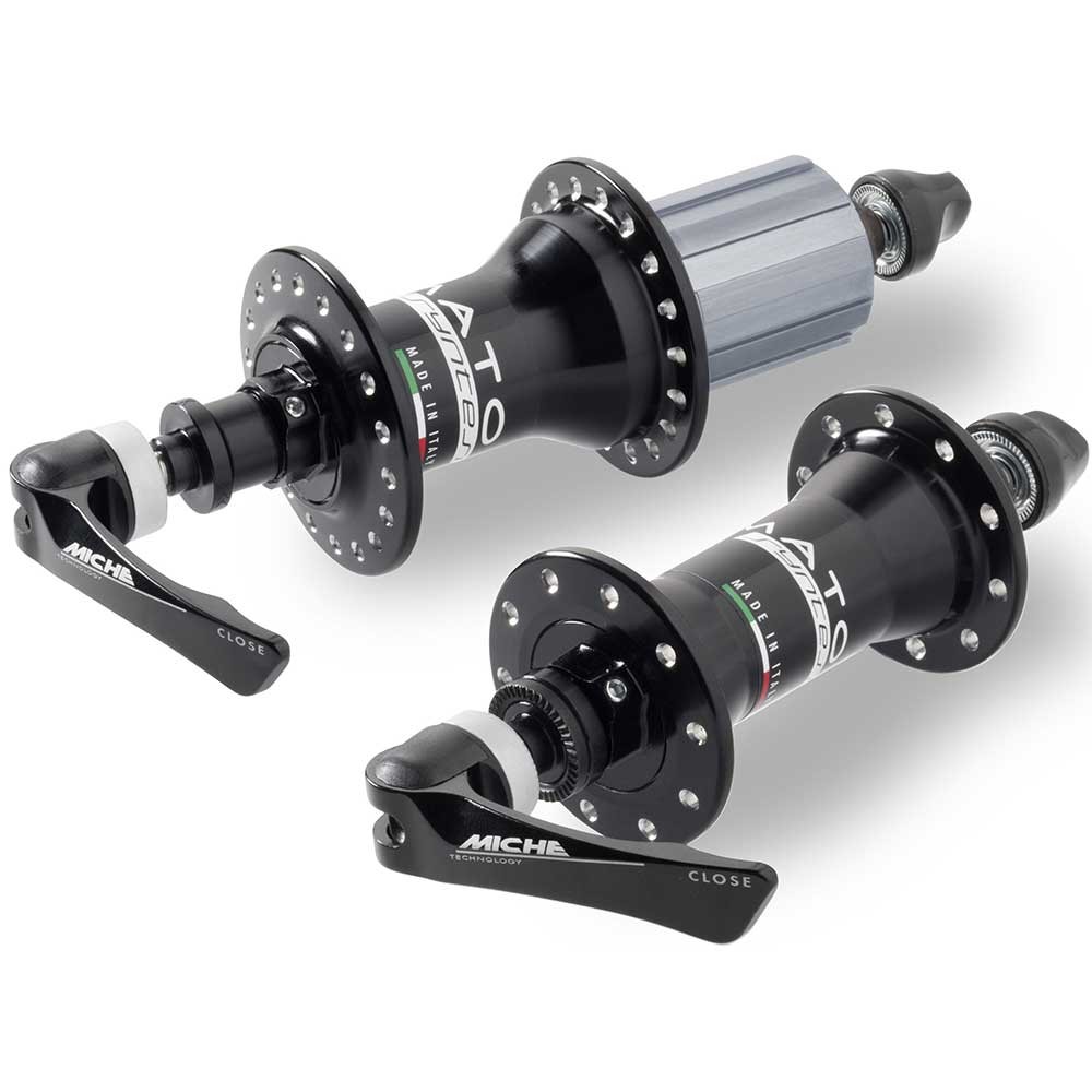Miche Primato Syntesi Black Shimano 32h Pair Kettenblatt, Schwarz