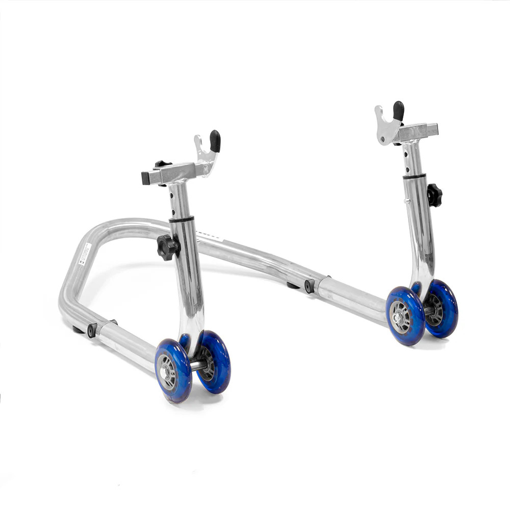 Béquille lève moto universel arrière gris 700mm pour entretien chaîne et roue moto
