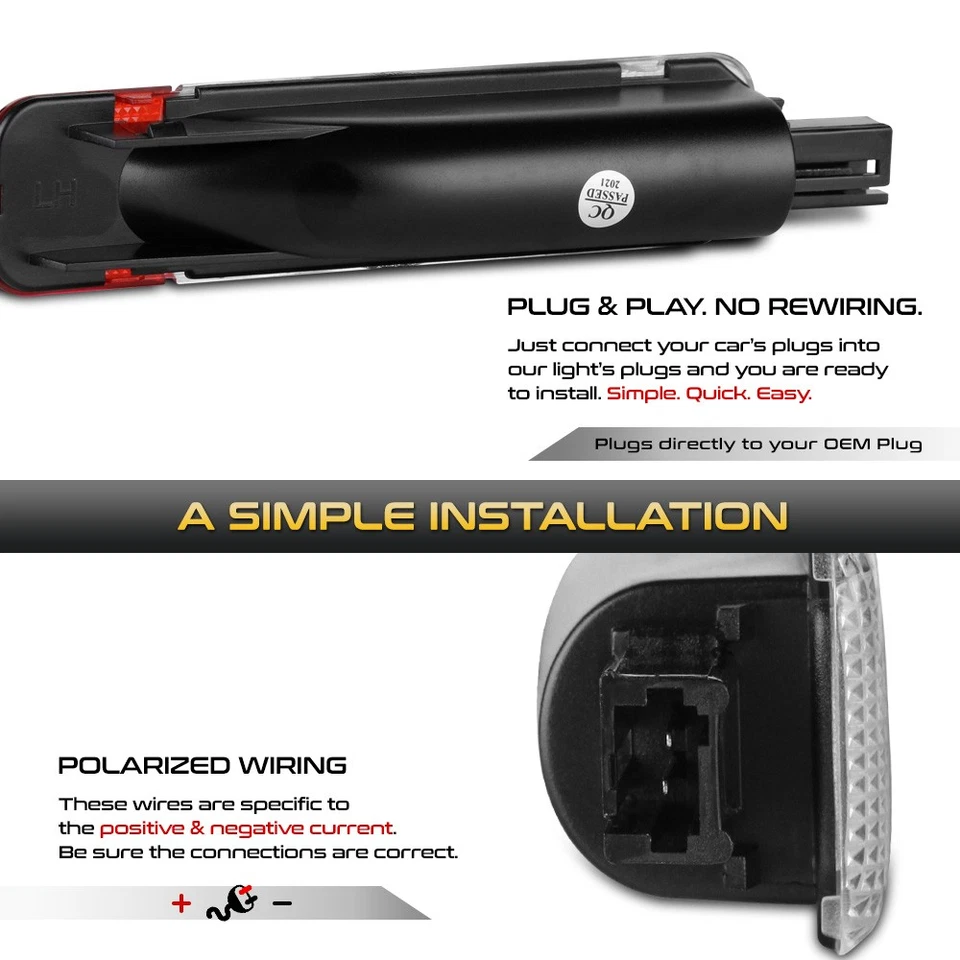 Interior Door Panel Courtesy LED Lamps For 99-07 Silverado Sierra Avalanche Foto 4 de 4