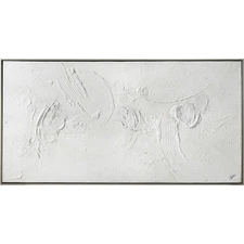 Renwil OL1901 Yanno Silver/White Canvas Art
