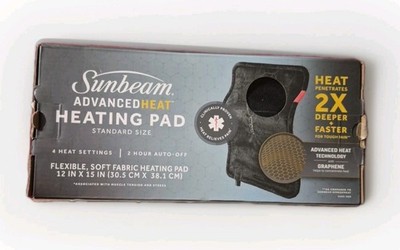 Sunbeam Heating Pad for Back, Neck, Legs and Shoulder Pain Relief with Advanc...