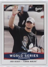 2004 Upper Deck Vintage 2003 World Series Highlights Josh Beckett #325 fm0