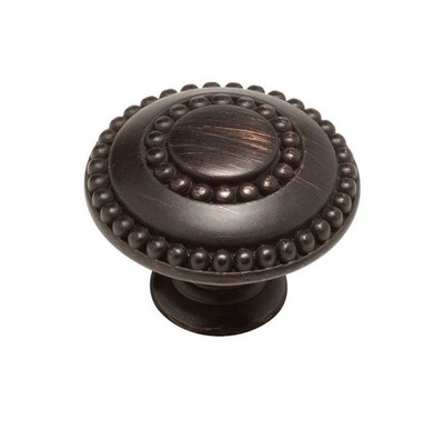 Brainerd PBF808V-VBR 1 3/8'' Double Beaded Cabinet Drawer Knob Venetian Bronze