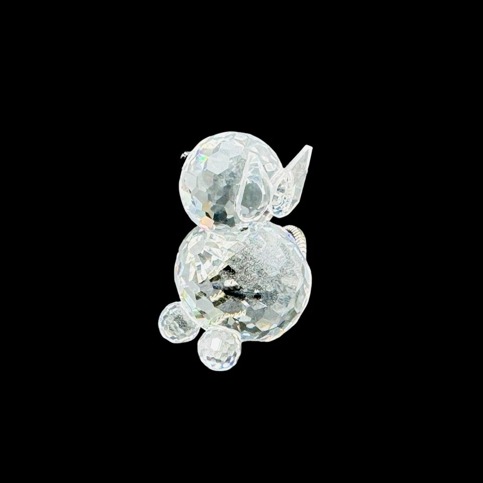 Estatuilla de cristal Swarovski gato con cola plateada serpiente RETIRADA Foto 4 de 4