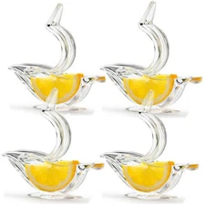 Acrylic Manual Lemon Slice Squeezer Portable Transparent Fruit Juicer